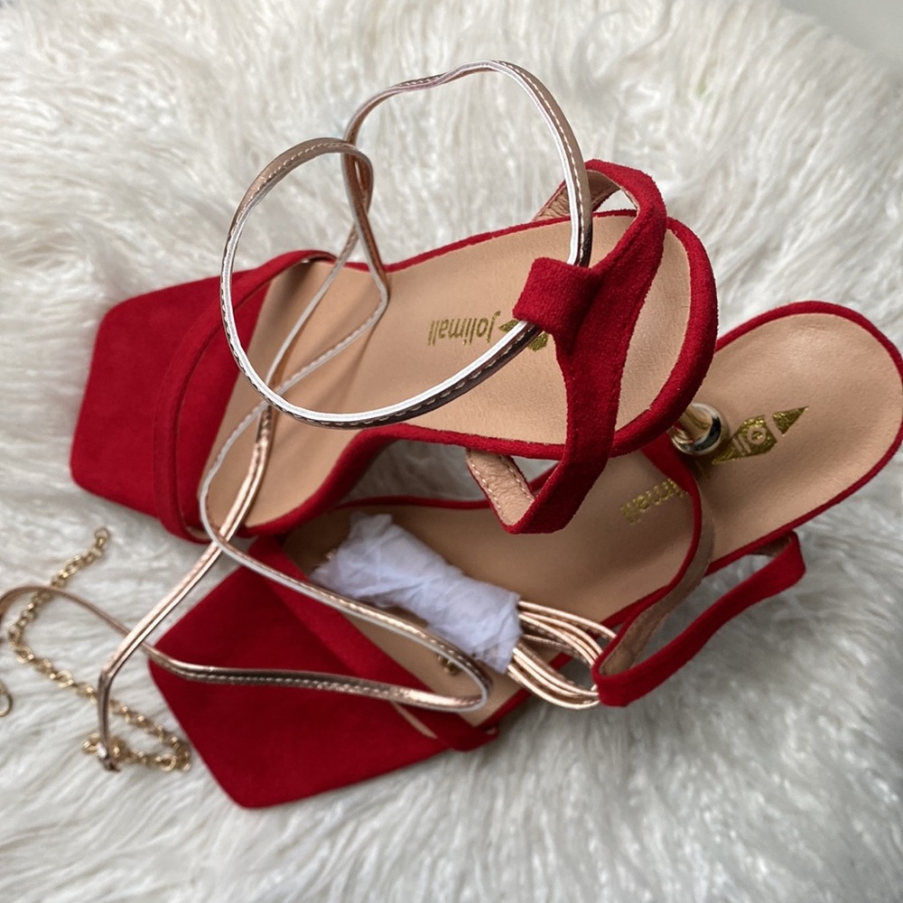 Vincy Shoes Golden Heels - Picture 5 of 5